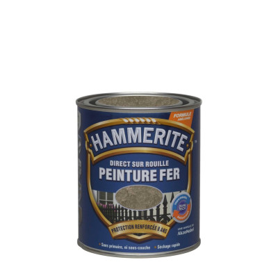 PEINTURE ANTIROUILLE 0,75 L CHATAIGNIER MARTELE HAMMERITE
