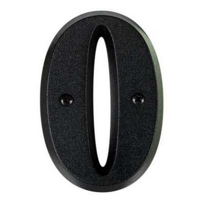 CHIFFRE 0 80 MM NOIR A VISSER ZAMACK NOVAP