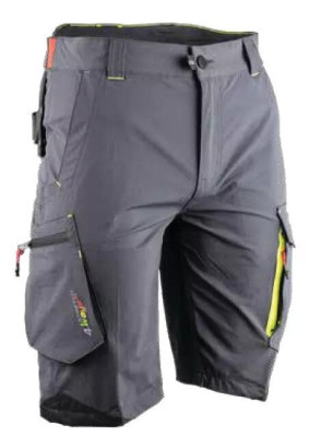 BERMUDA ETE MOLECULE STRETCH 4 WAY GRIS TAILLE 48 LEBEURRE - LMA