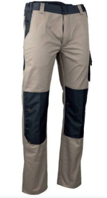 PANTALON PRIAM BEIGE / GRIS TAILLE 56 LEBEURRE - LMA