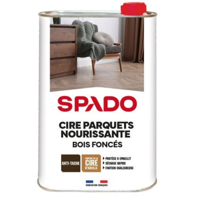 CIRE NOURRISSANTE PRO 1 L PARQUETS BOIS FONCE SPADO