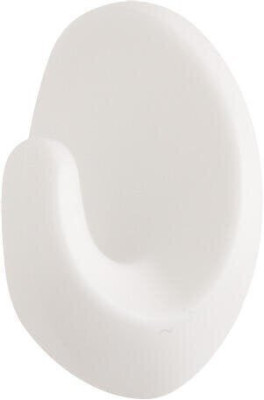 CROCHET ADHESIF OVALE BLANC X2 3M