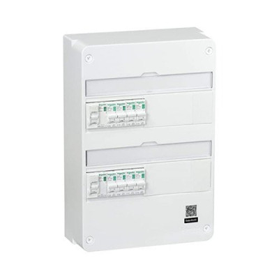 TABLEAU ELECTRIQUE PRECABLE DU T1 AU T2 2 RANGEES 26 MODULES SCHNEIDER ELECTRIC