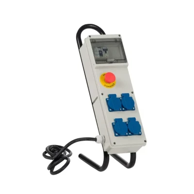 COFFRET DE CHANTIER 4x2 P+T 16A + INTERRUPTEUR DIFFERENTIEL CEBA