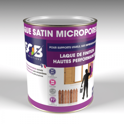 LAQUE SATIN MICROPOREUSE 10 L BASE INCOLORE SOBLAQ SOB PEINTURES