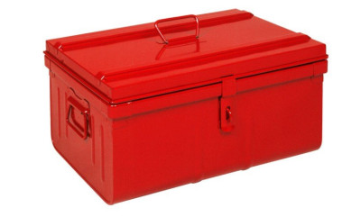 COFFRE DE CHANTIER ROUGE 520x370x290 MM CP52 PIERRE HENRY
