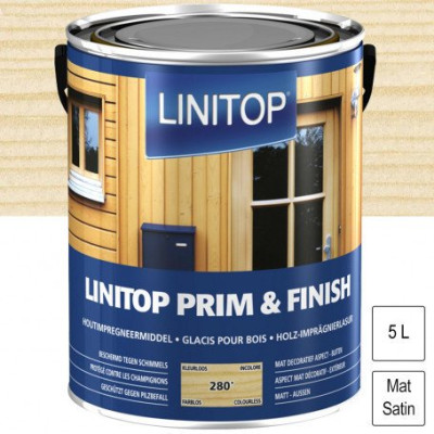 LASURE IMPREGNATION 5L INCOLORE SATINE LINITOP 