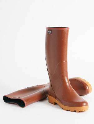 BOTTE EN CAOUTCHOUC CHAMBORD AMBRE POINTURE 40 AIGLE