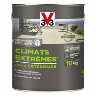 PEINTURE SOL SATINE 2,5L TERRE D'OMBRE CLIMAT EXTREME V33