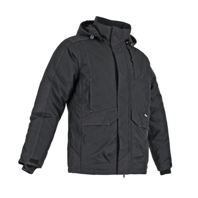 PARKA RENFORCES+ CAPUCHE AMOVIBLE NOIR TAILLE 4 LMA