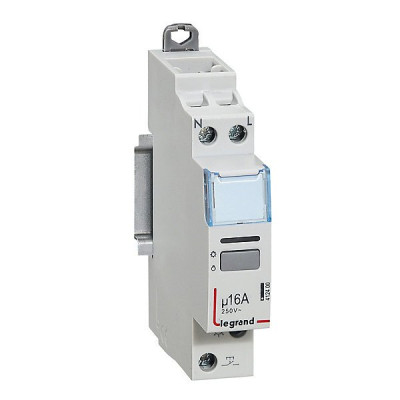 TELERUPTEUR UNIPOLAIRE SILENCIEUX 230V~ - 16A - 1 MODULE LEGRAND