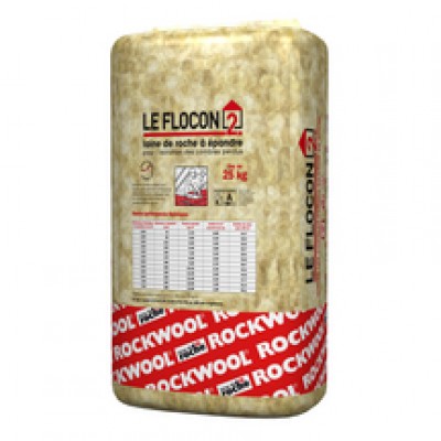 Laine de roche le FLOCON 2 25kg ROCKWOOL