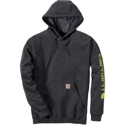 SWEAT A CAPUCHE SLEEVELOGO GRIS CARBONE XXL CARHARTT