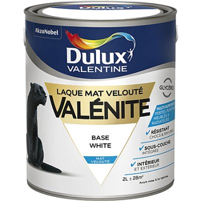 LAQUE GLYCERO 2 L BASE WHITE VALENITE AKZO NOBEL