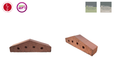 Dessus de mur Saison 4 trous Montvaloir 34 x 6,5 x 10 cm - RAIRIES MONTRIEUX