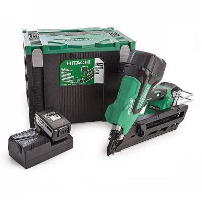 Cloueur batterie pour pointe en bande 34° - de 45 à 90 mm - 18v - 5Ah Li-ion Bruchless - en coffret pvc NR1890DBCLWP HIKOKI