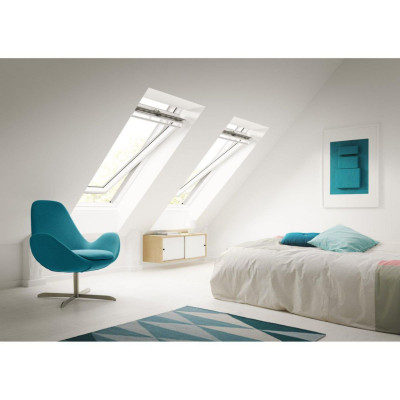 Fenêtre à rotation standard, finition blanche Standard 114x118 cm Uw: 1,30 W/(m2.K) GGLSK062054 VELUX