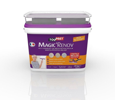 ENDUIT MAGIC RENOV + KIT PATE DE 20 KG  BLANC TOUPRET