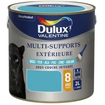 PEINTURE MULTI-SUPPORT ACRYLIQUE SATINE BASE CLEAR 2 L DULUX VALENTINE