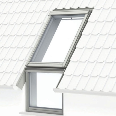 Raccord pour ensemble fenêtre VFE+fenêtre supérieure sur tuile EFW SK08 0012 Nouvelle Génération 114x140 cm VELUX