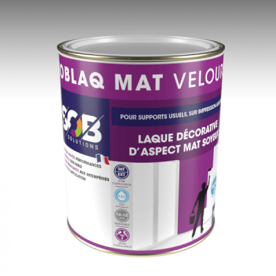 LAQUE VELOURS MICROPOREUSE 3L BASE INCOLORE SOBLAQ SOB PEINTURES
