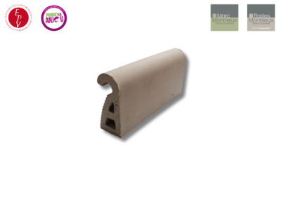 Bordure Hypocampe Réglisse 33,5 x 7 x 16 cm - RAIRIES MONTRIEUX