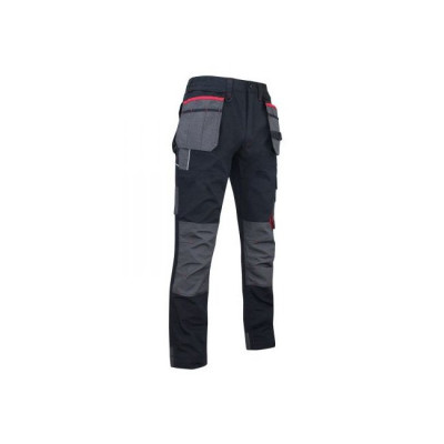 PANTALON DE TRAVAIL MINERAI NOIR/ROUGE TAILLE 52 LMA