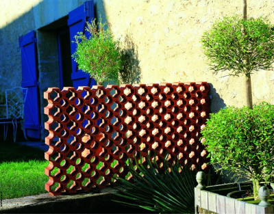 Claustra Alveole Montvaloir 10 x 30 x 10 cm - RAIRIES MONTRIEUX