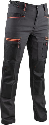 PANTALON FEMME CHARLOTTE STRETCH GRIS/NOIR TAILLE 48 LMA