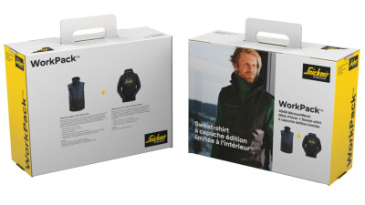 Pack gilet sans manches 4548 bleu + Sweat capuche taille S FRA45489504004 SNICKERS