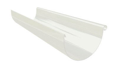 Gouttière Lyonnaise chromo blanc développement 25 avec pli longueur 4 m HILD