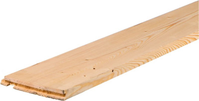 Planche de rive sapin blanc du nord choix A/B 1 congé et 1 rainure non traité 27x220 mm réelle 27x220x4500 mm NORSILK
