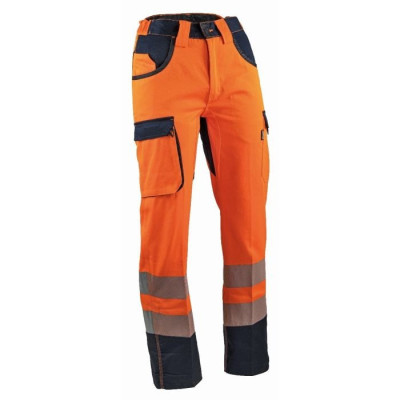 PANTALON HAUTE VISIBILITE ORANGE EMETTEUR TAILLE 50 LMA