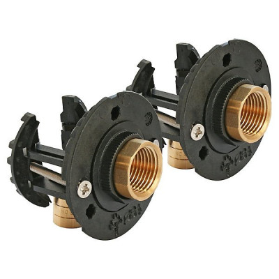 Fixation pour robinetterie Bain Douche pour PER Ø16 raccord à glissement sortie femelle 15/21 (1/2") AYOR