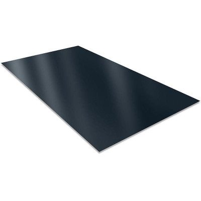 Feuille plane épaisseur 0,63 mm gris aluminium RAL 9006 1,22x2 m BACACIER