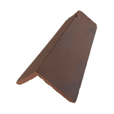Aretier cornier angulaire pose à sceller tuile plate terre cuite Eminence 43EM Rouge flammé 101290 TERREAL