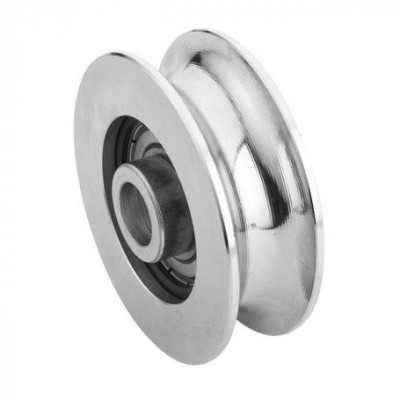 Roue gorge U sur roulement pour portail 20 mm - Ø200 mm ESTEBRO