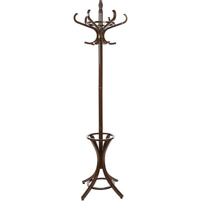 PORTE MANTEAU SUR PIED 12 TETES COLORIS NOYER SHEPHERD HARDWARE