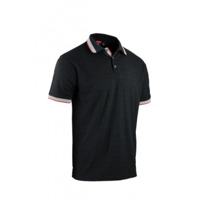 POLO SOCCER HOMME MANCHES COURTES NOIR TAILLE S FACOM 