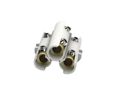 Connecteur laiton isolé cylindrique 3 pôles 1,5 - 10 mm² AGI Robur 