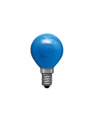 Lampe E14 Sphérique Couleur 240 V Bleue 15 W ORBITEC