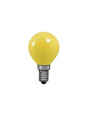 Lampe E14 Sphérique Couleur 240 V Jaune 15 W ORBITEC