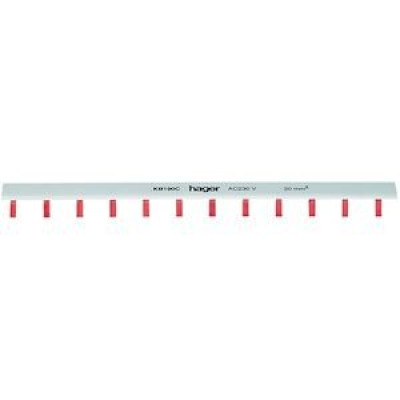 Barre de pontage 1P 100A à languette 20 mm² 24 modules HAGER