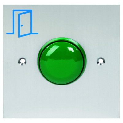 Bouton poussoir type champignon et pictogramme porte 90x90 mm pour pot de 60 mm Airphone