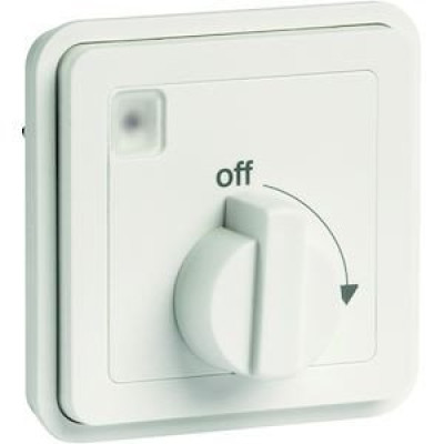 Minuterie bouton rotatif associable blanc IP55 cubyko HAGER