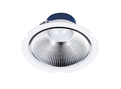 Della - Downlight Ø190 mm fixe 60° led intégrée 22 W 4000 K 2140 lm dimmable ARIC