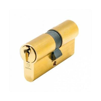 Cylindre 2 entrées varié laitonné 30x30 mm V5 Vachette