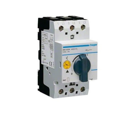 Disjoncteur moteur - 3P 0.63-1A - HAGER - MM505N