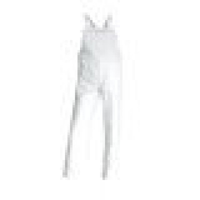 COTTE BRETELLES 100% COTON BROSSE BLANC T3 TAILLE M LMA