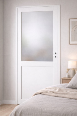 Bloc Porte Athena BLANC H204 x L73 cm Côte Tableau P.Gauche
